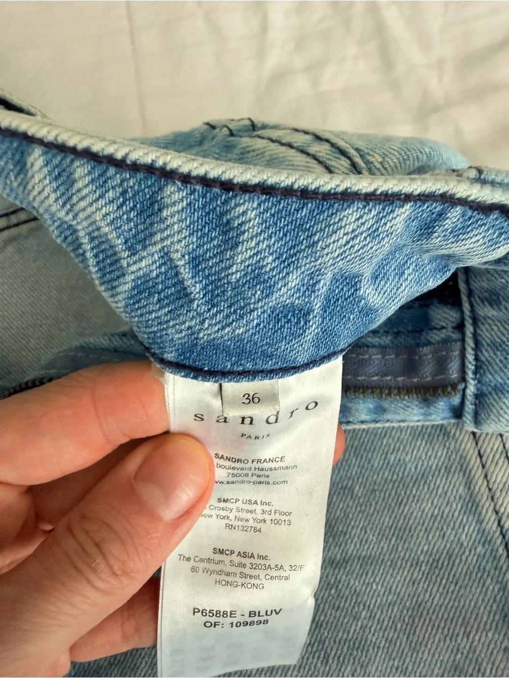 Sandro Light Blue Denim Jeans - Picture 4 of 6